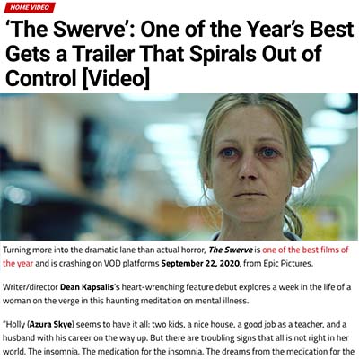 ‘The Swerve’: One of the Year’s Best Gets a Trailer That Spirals Out of Control [Video]